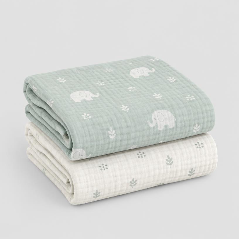 Lange en mousseline (lot de 2)